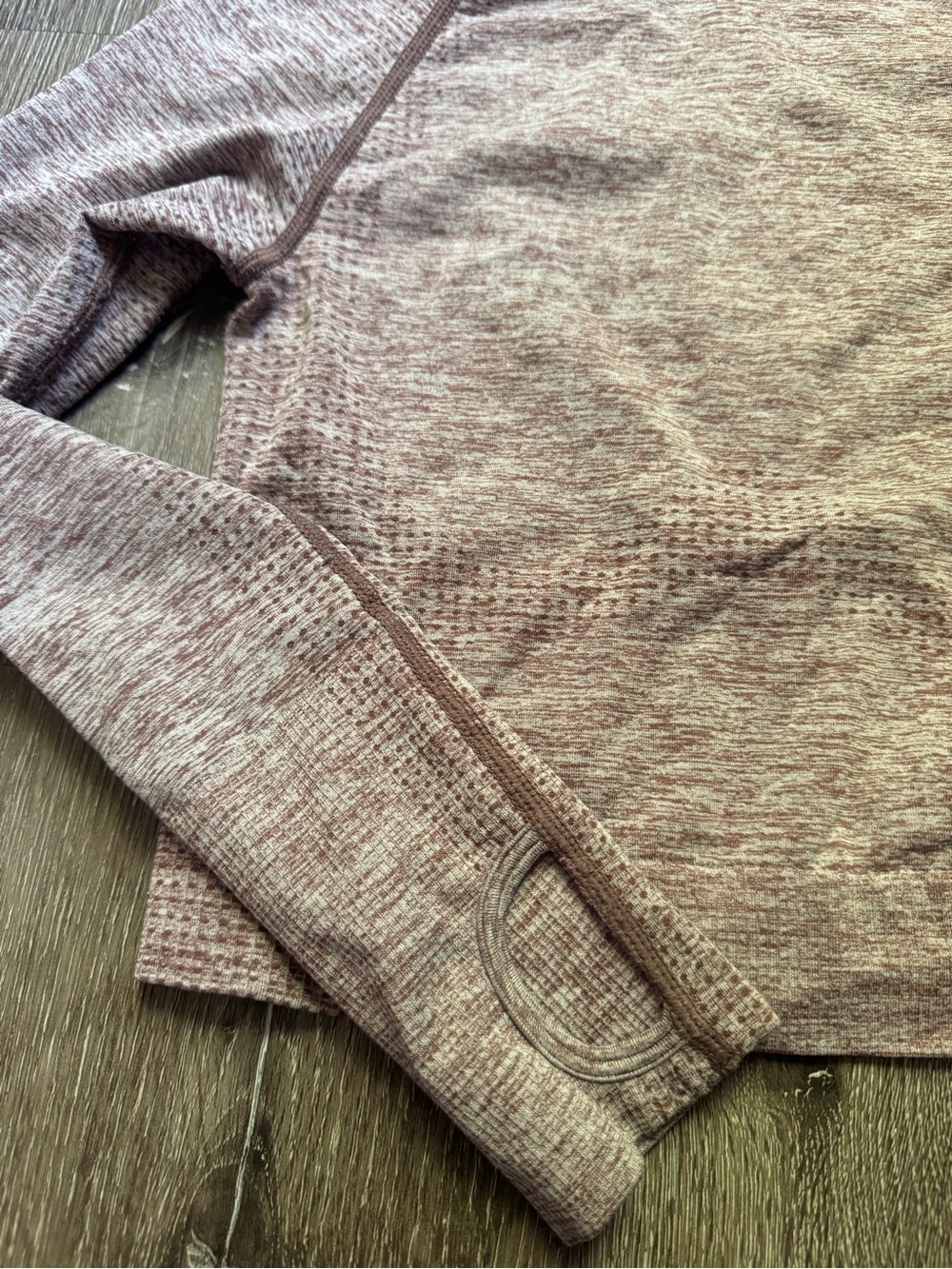 PINK Victoria's Secret Marled Long-Sleeve Pullover in Mauve